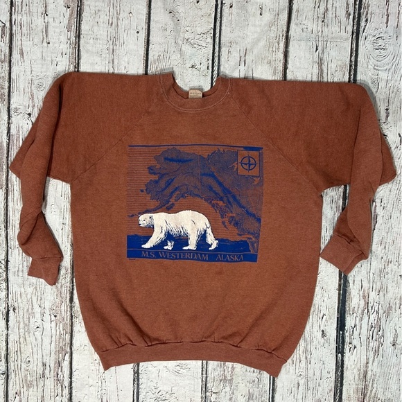 Vintage MS Westerdam Alaska 2003 Cruise Ship Destination Sweatshirt - Picture 1 of 5